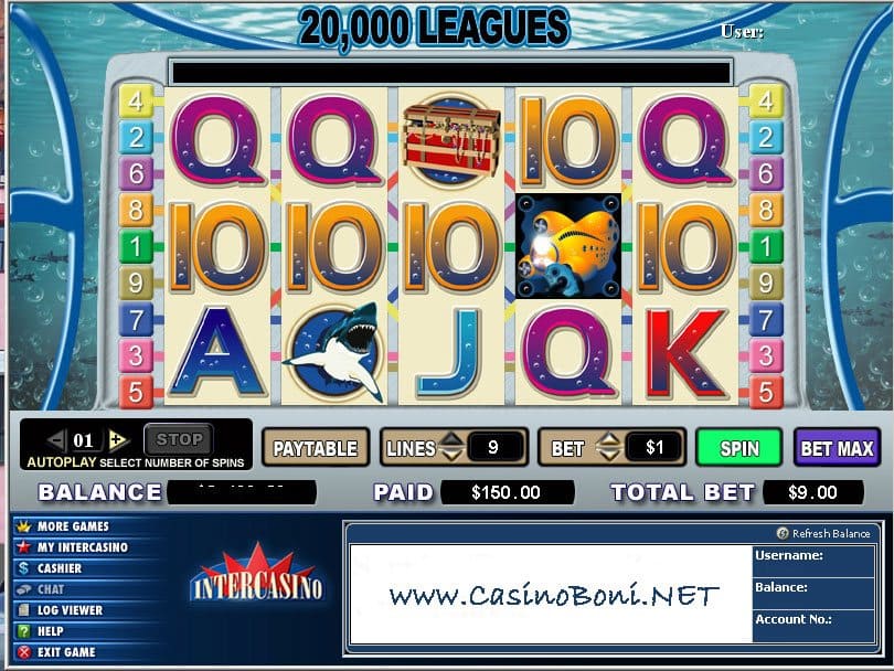 20000 Leagues online casino Slot spielen und  tolle Gewinne gewinnen 