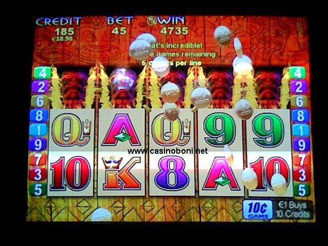 Casino Freispiel Gewinn an einem Jackpot Express Videoslot
