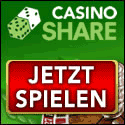  Top Bonus bei CasinoShare - Casino Spielvergn�gen pur - mit 2008� Gratisbonus 1 Stunde spielen und dann reale Gewinne auf das Bonuskonto auszahlen 