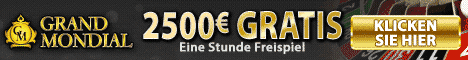  2.500&euro; ohne Einzahlung im Grand Mondial