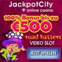Jackpotcity mit Startbonus