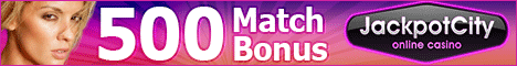 Jackpotcity mit Willkommensbonus fuer neue Spieler
