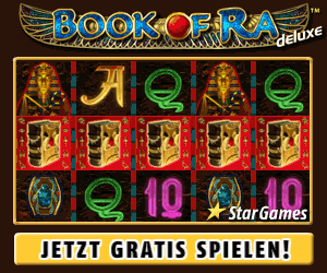  100� Startbonus zum testen von ua. Book of Ra, Dolphin Pearls, Lucky Lady Charm, Ultra Hot Deluxe oder Sizzeling Hot 