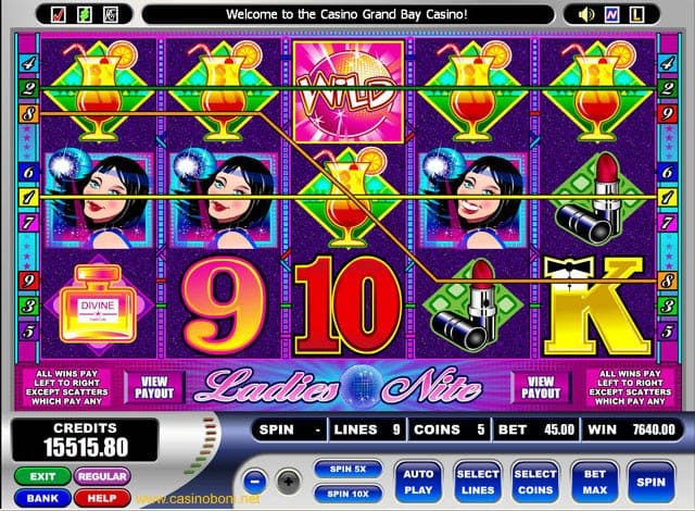 Top Gewinn im Online Casino mit 45 Dollar Spieleinsatz an der Ladies Nite Videoslot Machine