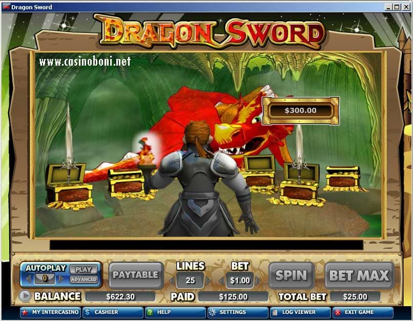 Dragon Sword Casino Slotmaschine -  Bonusspiel 