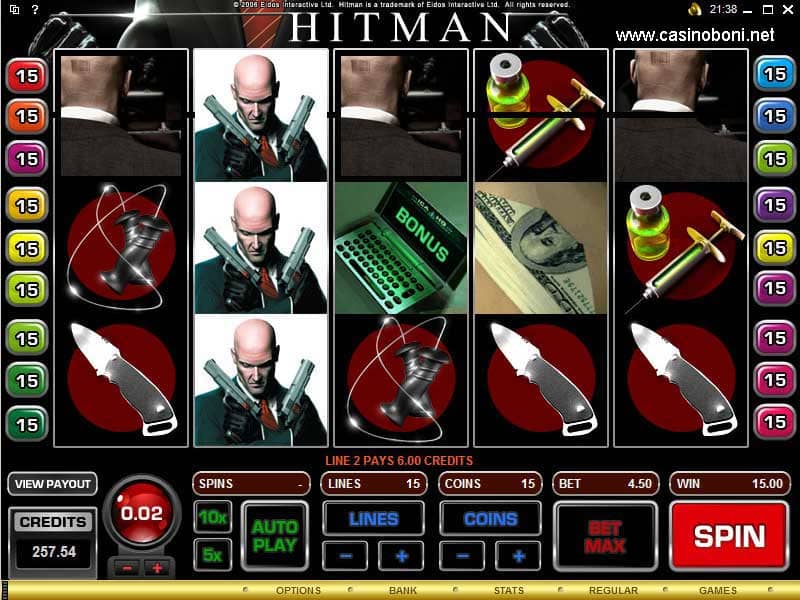 Hitman Online Casino Videoslot - Agent 47 Mission in Casinos