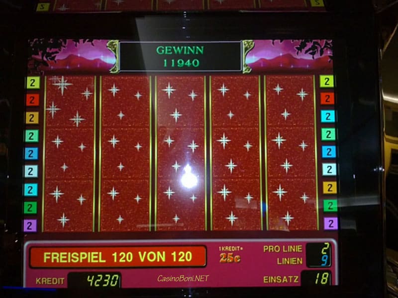 aussergewhnliches Gewinnbild bei Lucky Ladys Charm im Spielcasino