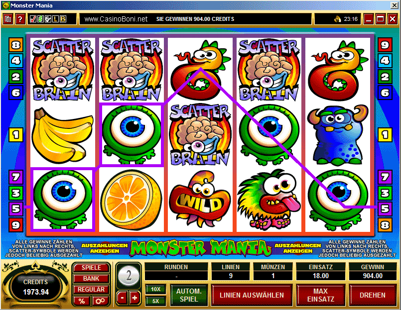 Monster Mania im Online Casino - Bild 1