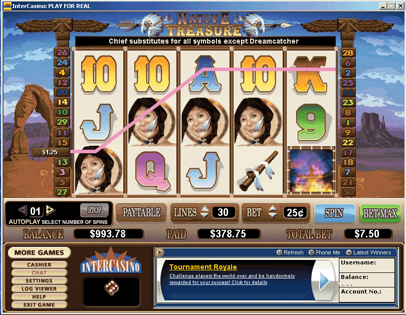 native treasure casino slot