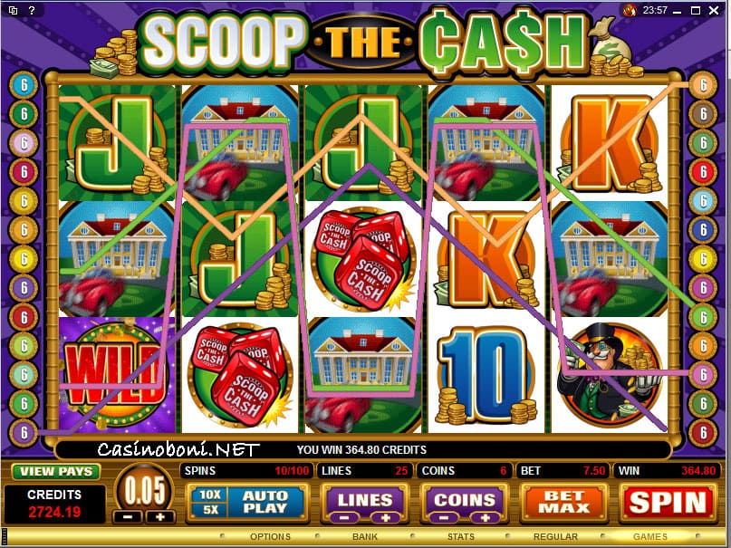  48 facher Gewinn beim Microgaming Slot - Scoop The Cash im Grand Mondial