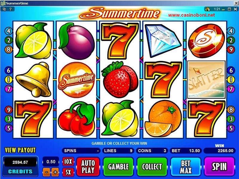 Summertime Slot at GR Online Casino