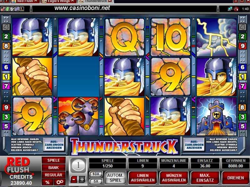toller Online-Casino Gewinn am ThunderStruck - 4x Thor = 8000 USD
