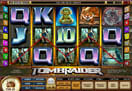 Das erste Gewinnbild vom neuen Tombraider 15Line Slot bei Microgaming