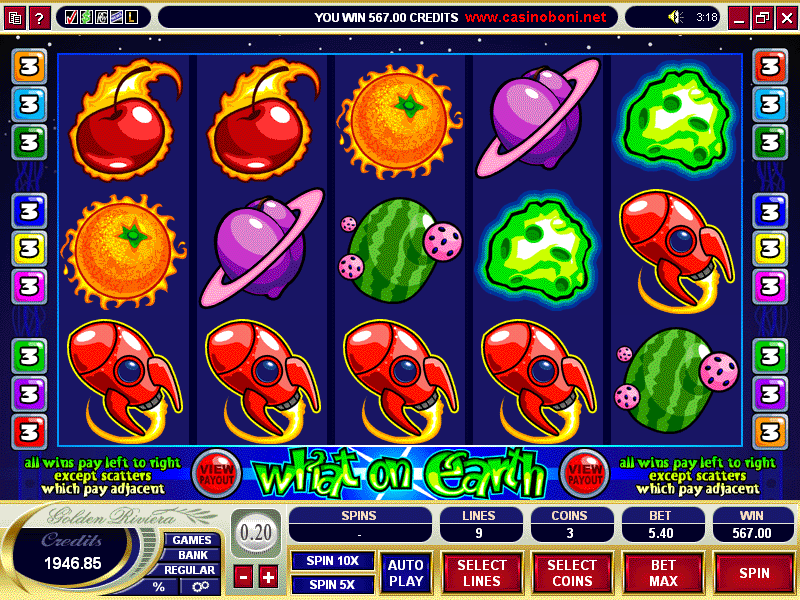 What on Earth Slot - bei Microgaming