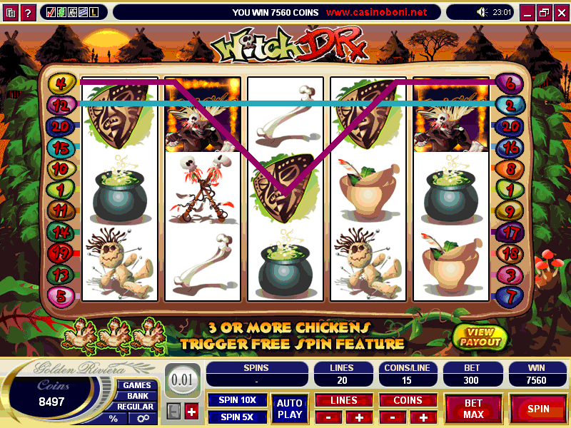 Microgaming Casinos - Witch Doctor