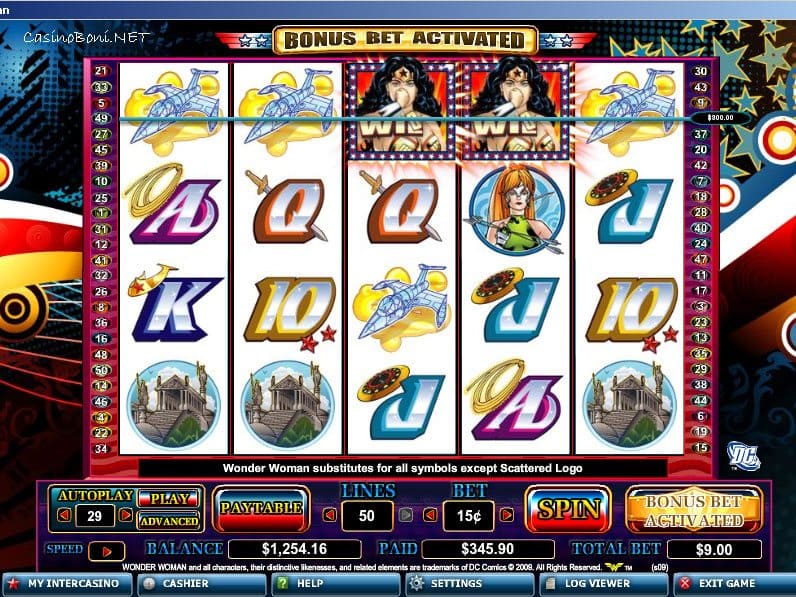  38 facher Gewinn beim Online Casino Slot wonder Woman 